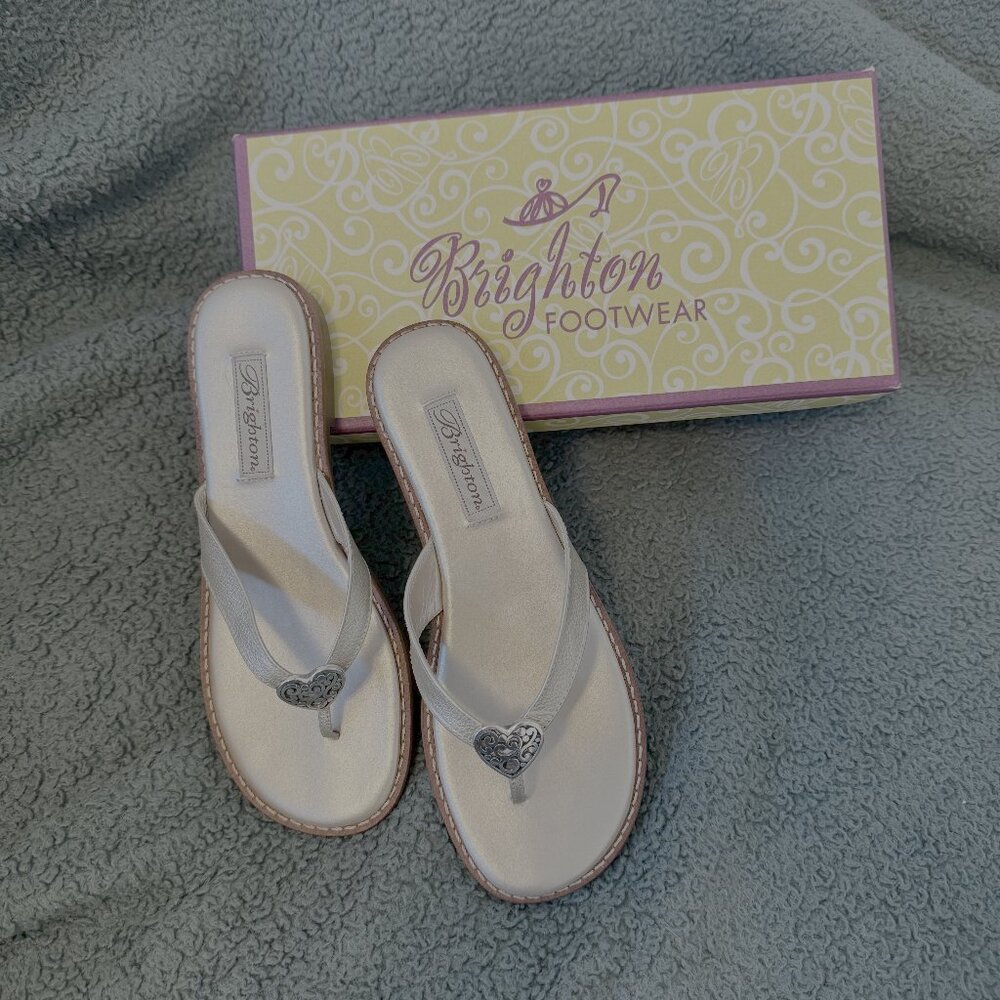 Brighton Orla2 - Leather Flip Flops - Size 8.5